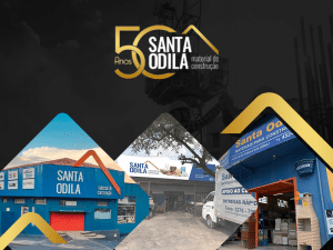 A foto mostra os 50 anos da Santa Odila junto com as unidades.