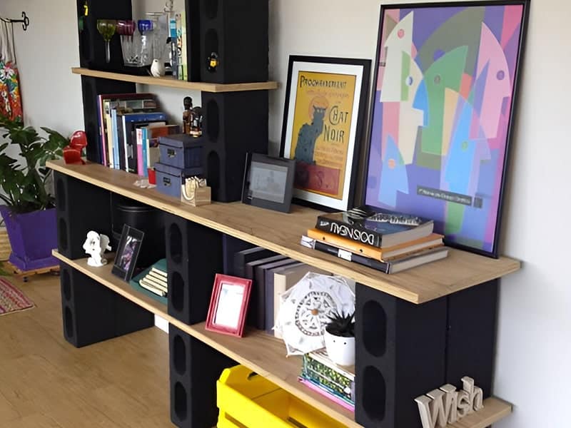 diy decoraçao com material de construcao